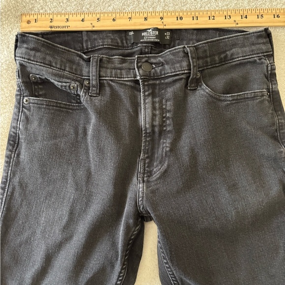 Hollister Men's Black Slim Straight Size W 33 L 32 - Picture 5 of 11